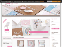 Tablet Screenshot of geboortekaartjes.familycards.nl